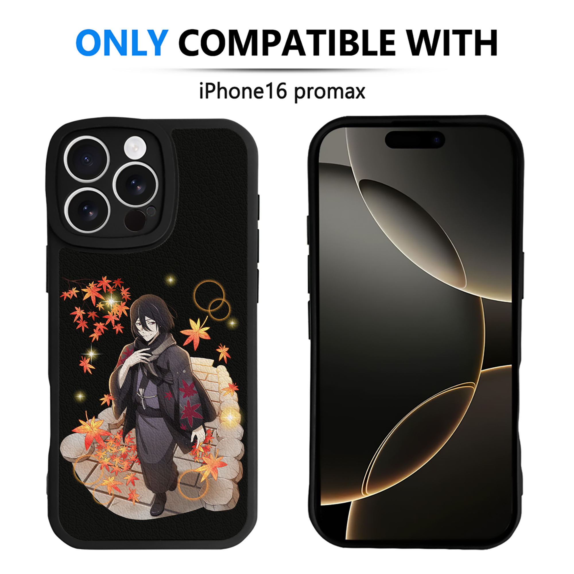 （画像用） 文豪ストレイドッグス Bungo Stray Dogs 【iPhone 16シリーズ対応】シリコンスマホケース（レザー調） 材質：シリコン